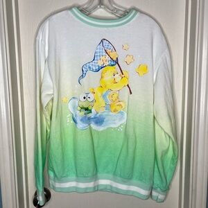 Sanrio X Care Bears Funshine Keroppi Sweatshirt Size Small